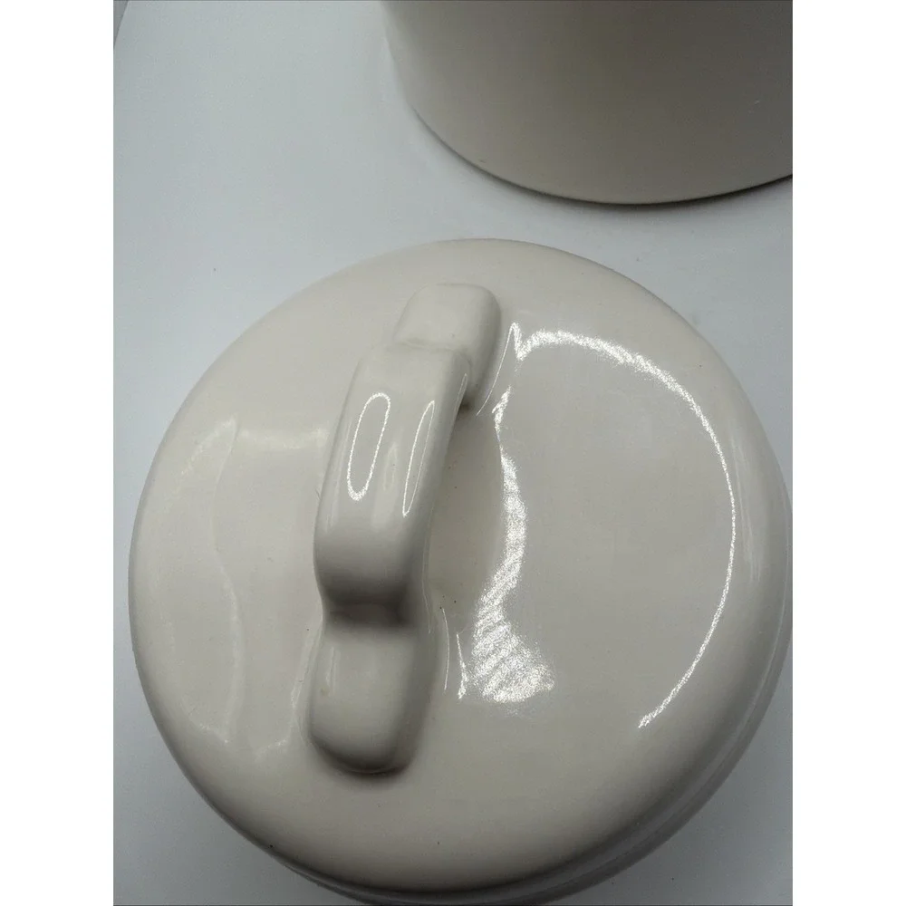 Rae Dunn COOKIES Canister Large White Ceramic‎ Farmhouse Cookie Jar